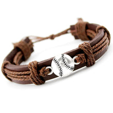 Load image into Gallery viewer, Sports Charm Leather Bracelets