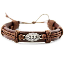 Load image into Gallery viewer, Sports Charm Leather Bracelets