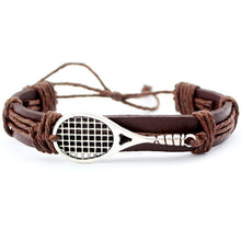 Load image into Gallery viewer, Sports Charm Leather Bracelets