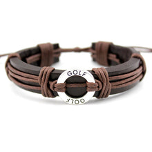Load image into Gallery viewer, Sports Charm Leather Bracelets