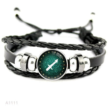 Load image into Gallery viewer, Zodiac Aquarius Leather Bracelets