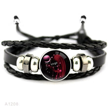 Load image into Gallery viewer, Zodiac Aquarius Leather Bracelets