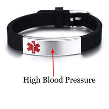 Load image into Gallery viewer, Medical Silicone Bracelets for Men Women