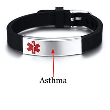 Load image into Gallery viewer, Medical Silicone Bracelets for Men Women
