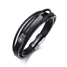 Load image into Gallery viewer, Black Bracelet for Men