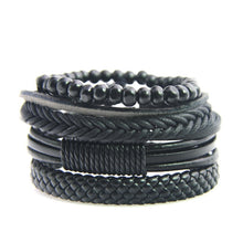 Load image into Gallery viewer, Leather Bracelet Men Multilayer