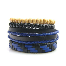 Load image into Gallery viewer, Leather Bracelet Men Multilayer