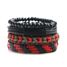 Load image into Gallery viewer, Leather Bracelet Men Multilayer