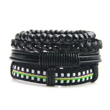 Load image into Gallery viewer, Leather Bracelet Men Multilayer