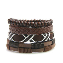 Load image into Gallery viewer, Leather Bracelet Men Multilayer
