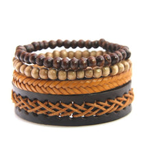 Load image into Gallery viewer, Leather Bracelet Men Multilayer
