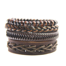 Load image into Gallery viewer, Leather Bracelet Men Multilayer