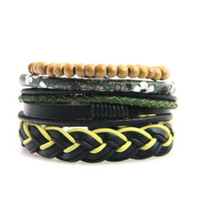 Load image into Gallery viewer, Leather Bracelet Men Multilayer