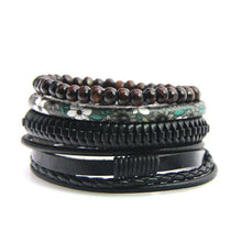 Load image into Gallery viewer, Leather Bracelet Men Multilayer
