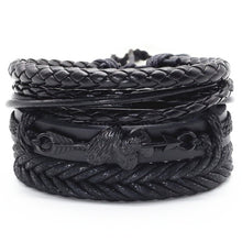 Load image into Gallery viewer, Black Brown Leather bracelets