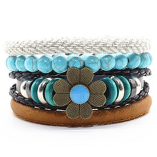 Load image into Gallery viewer, Black Brown Leather bracelets