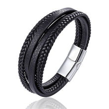 Load image into Gallery viewer, Handmade Braided Genuine Leather Bracelet