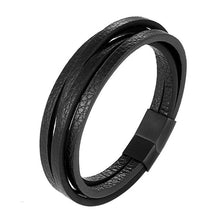 Load image into Gallery viewer, Handmade Braided Genuine Leather Bracelet
