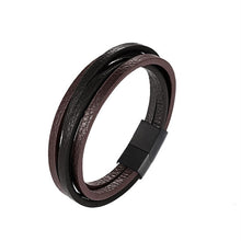 Load image into Gallery viewer, Handmade Braided Genuine Leather Bracelet
