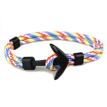 Load image into Gallery viewer, ZRAY-Black Anchor Bracelets for Men