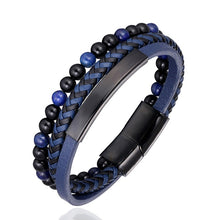 Load image into Gallery viewer, Male Jewelry Braided Leather Bracelet