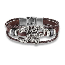 Load image into Gallery viewer, Anchor Leather Bracelet for Men