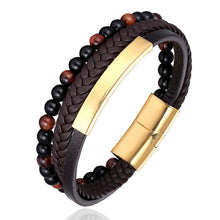 Load image into Gallery viewer, Natural Stone Men Bracelet