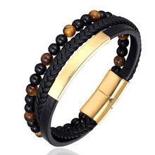 Load image into Gallery viewer, Natural Stone Men Bracelet