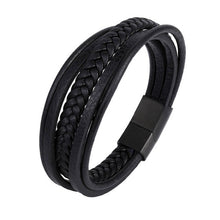 Load image into Gallery viewer, Handmade Braided Genuine Leather Bracelet