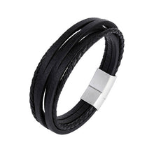 Load image into Gallery viewer, Handmade Braided Genuine Leather Bracelet