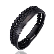Load image into Gallery viewer, Handmade Braided Genuine Leather Bracelet